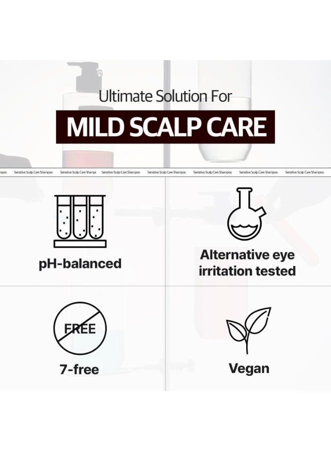 RYO Sensitive Scalp Care Shampoo with Korean Ginseng & Caffeine - Soothing and Relief for All Hair Type, Anti Loss Care, Dermatologist Tested, 480ml - Image 4