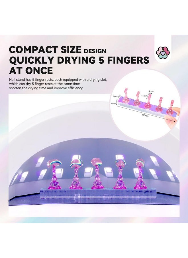Saviland Saviland Nail Stand for Press ons: 15pcs Strong Magnetic Aurora Nail Holder For Painting Nails With Nail Stand 40 Pcs Reusable Sticky Putty For Nails Practice Acrylic Nail Tools Home Beginner Supplies  - Image 5
