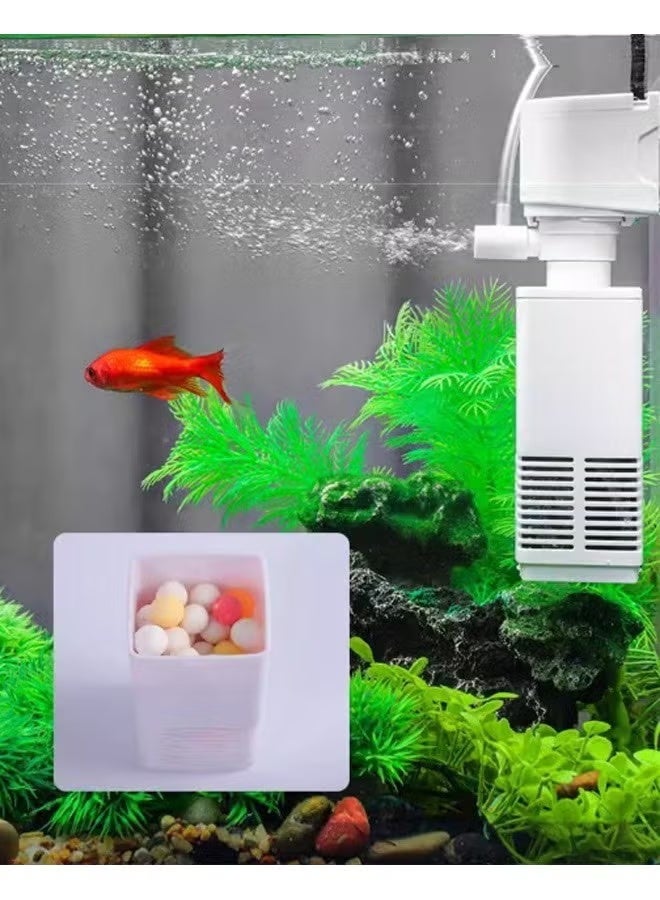 Silent Internal Aquarium Filter Clean Water and Air Pump and Waves Healthy Fish and Turtles 4W 450L/H - Image 4