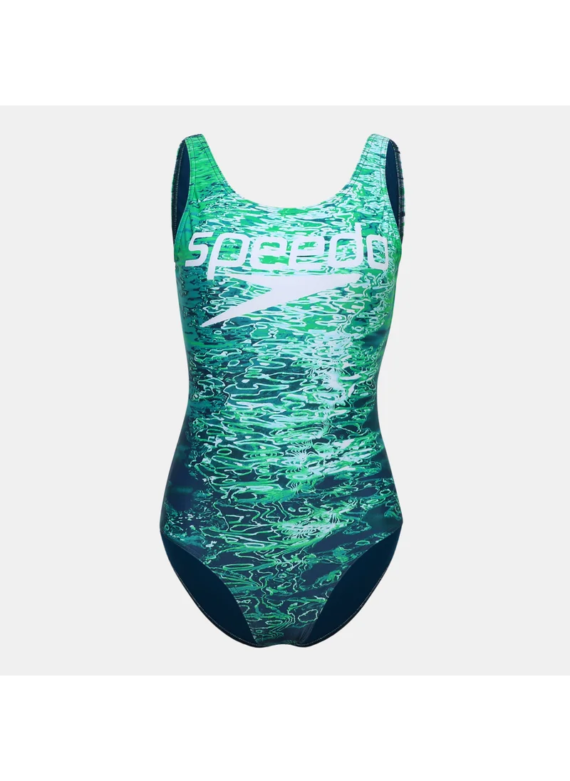 speedo Women's Digital Placement U-Back One-Piece Swimsuit