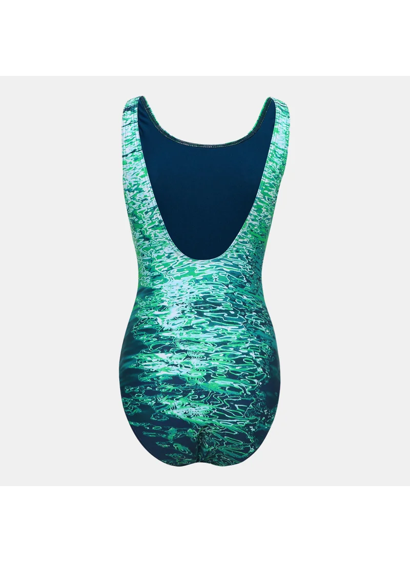 speedo Women's Digital Placement U-Back One-Piece Swimsuit