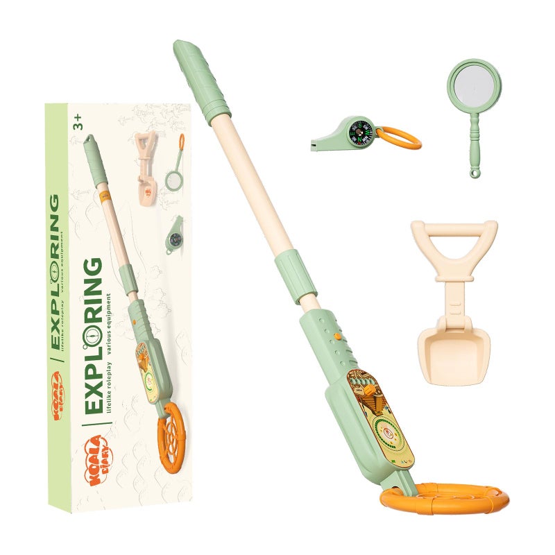 KOALA DIARY Childrens Metal Detector kitOutdoor Explorer Kit with Metal Detector Magnifying Glass Shovel Whistle Compass Educational Nature Gift for Curious Kids Ages 3 - Image 3