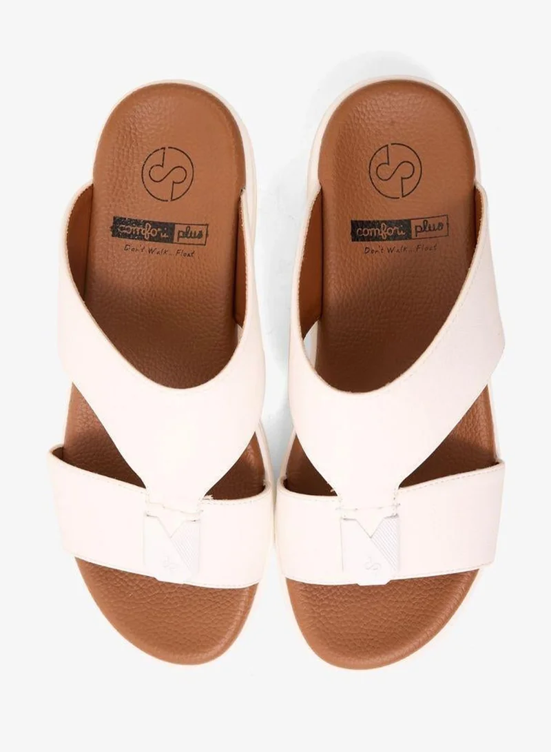 Comfort Plus  COMFORT PLUS SLEEK CUSHION ARABIC SANDALS WHITE for Men | Best Price UAE