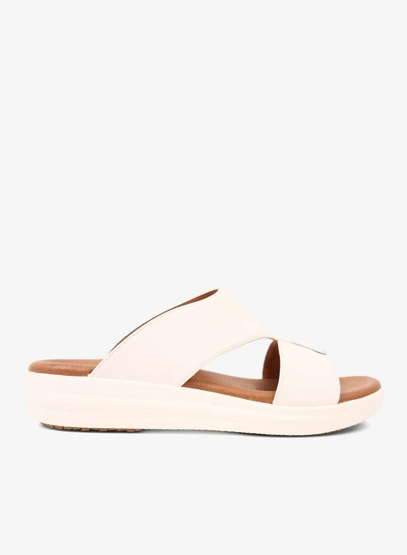 Comfort Plus COMFORT PLUS SLEEK CUSHION ARABIC SANDALS WHITE