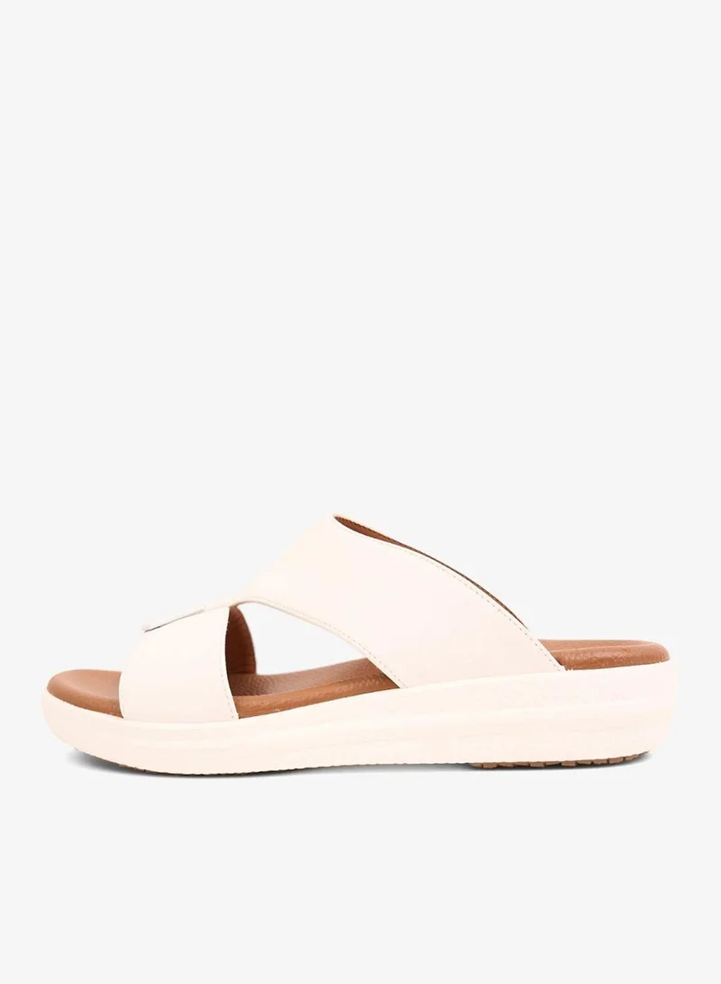 Comfort Plus COMFORT PLUS SLEEK CUSHION ARABIC SANDALS WHITE