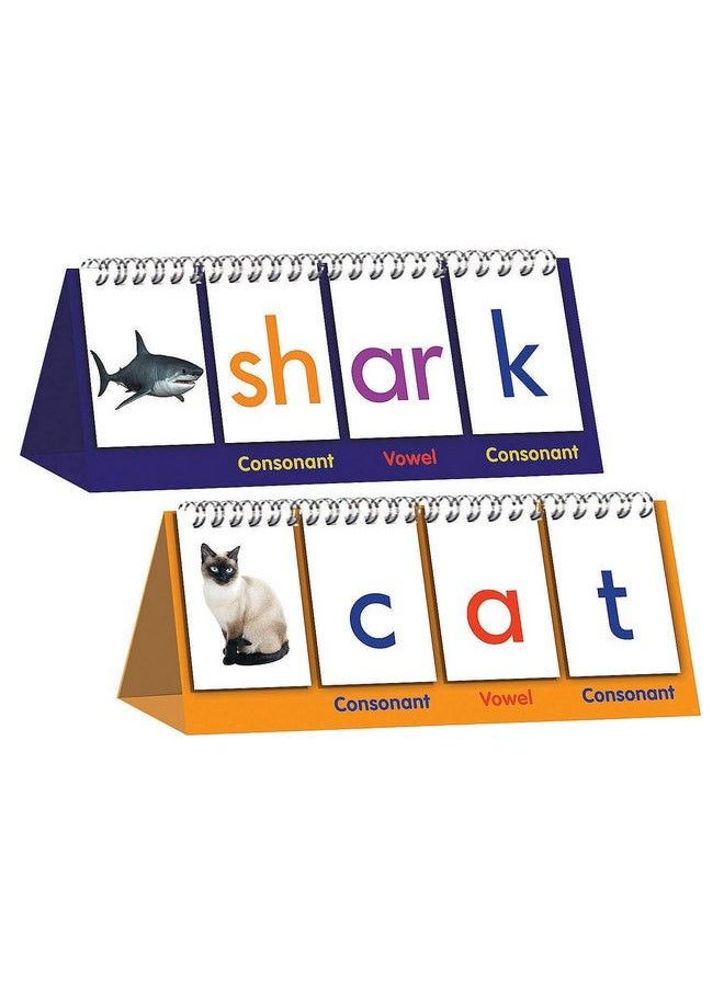 Fun Express - Digraph Spelling Flip Book 1 Set Includes Simple Consonants And Short Vowels Educational And Learning Activities For Kids - Image 1
