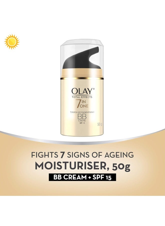 كريم أولاي توتال إفيكتس النهاري للبشرة الحساسة | مع فيتامين ب5، النياسيناميد، الشاي الأخضر، عامل حماية من الشمس 15 | يحارب 7 علامات للشيخوخة لبشرة متوهجة ورطبة وأكثر شبابًا مع حماية من الأشعة فوق البنفسجية | مناسب للبشرة الحساسة والعادية والجافة والدهنية والمختلطة | 50 جم - Image 4