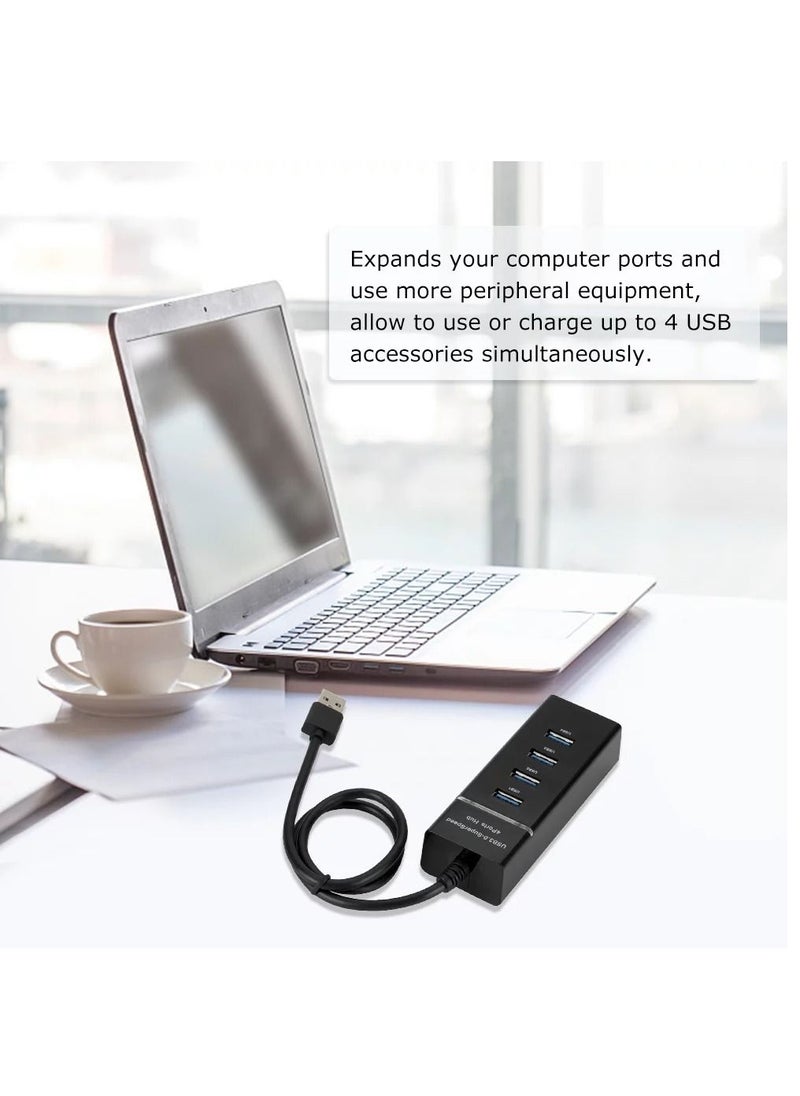 Haing - 4 Port USB 3.0 Hub Computer USB Multi Interface Splitter USB Distributor One Drive Four Extend 5Gbps USB Hub High Speed - Image 1