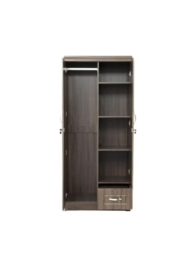 SULSHA Compact 2 Door Wooden Wardrobe Cabinet Cupboard Engineered Wood Perfect Modern Stylish Heavy Duty With Mirror - Image 2
