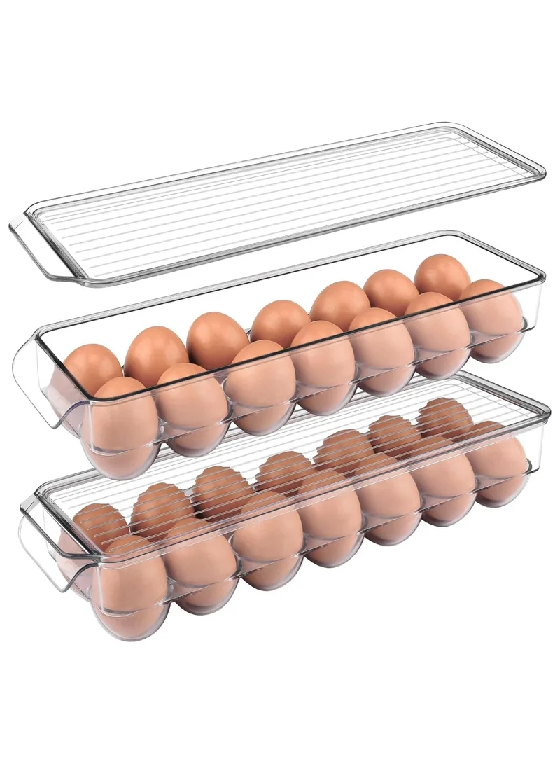 QUESERA TWO LAYER EGG STORAGE BOX FOR NEAT AND TIDY REFRIGERATORS