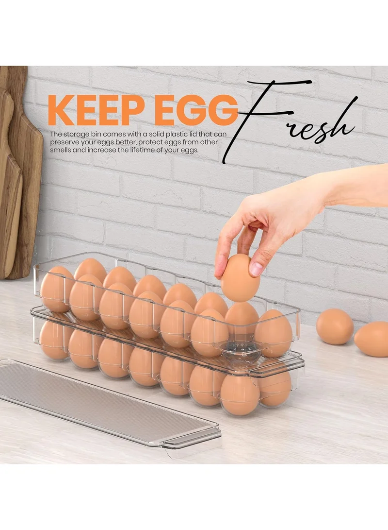Quesera  TWO LAYER EGG STORAGE BOX FOR NEAT AND TIDY REFRIGERATORS  | Best Price UAE