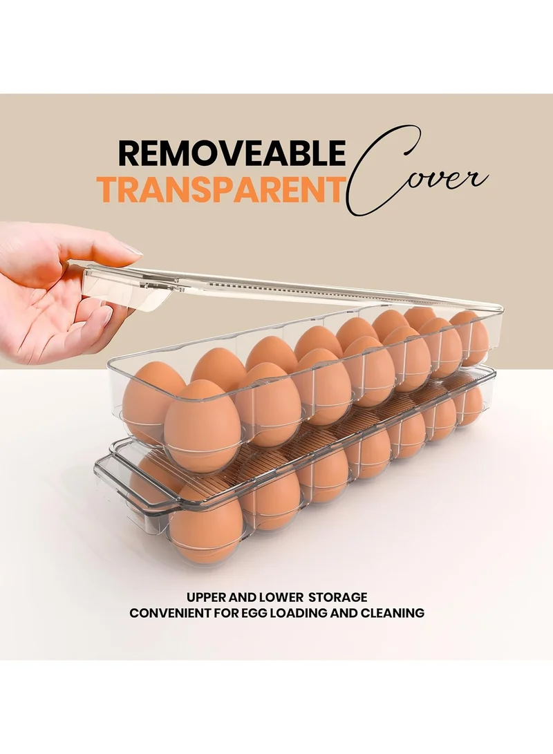 Quesera  TWO LAYER EGG STORAGE BOX FOR NEAT AND TIDY REFRIGERATORS  | Best Price UAE