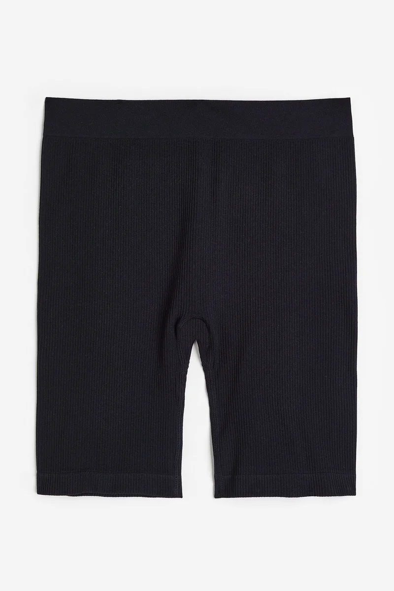 اتش اند ام Ribbed High Waist Shorts