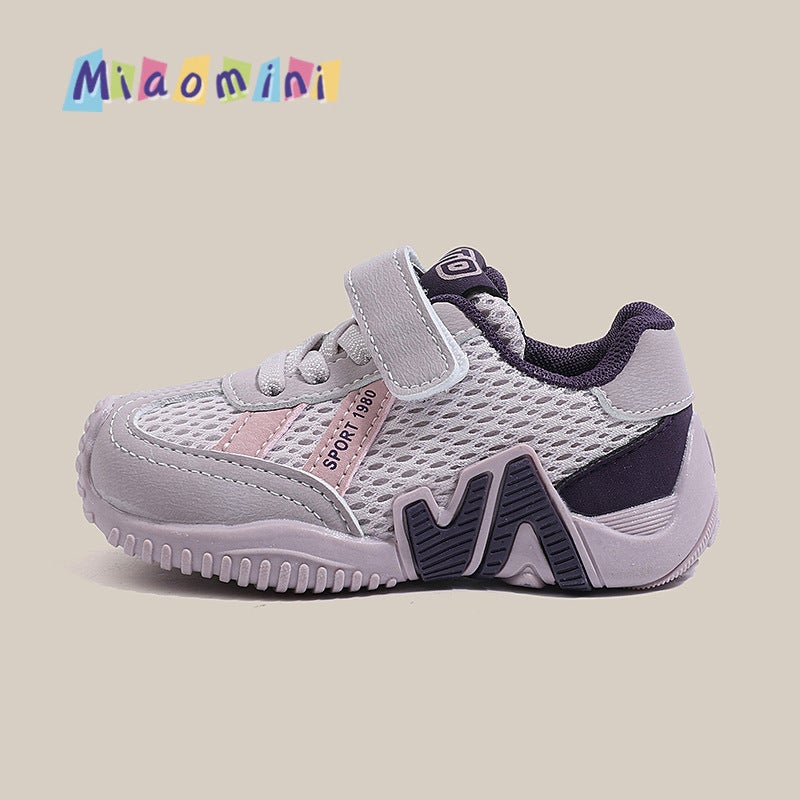 Mesh Sneakers Lightweight Flexible Sole Walking Shoes For Kids Indoor And Outdoor Activities - Image 1