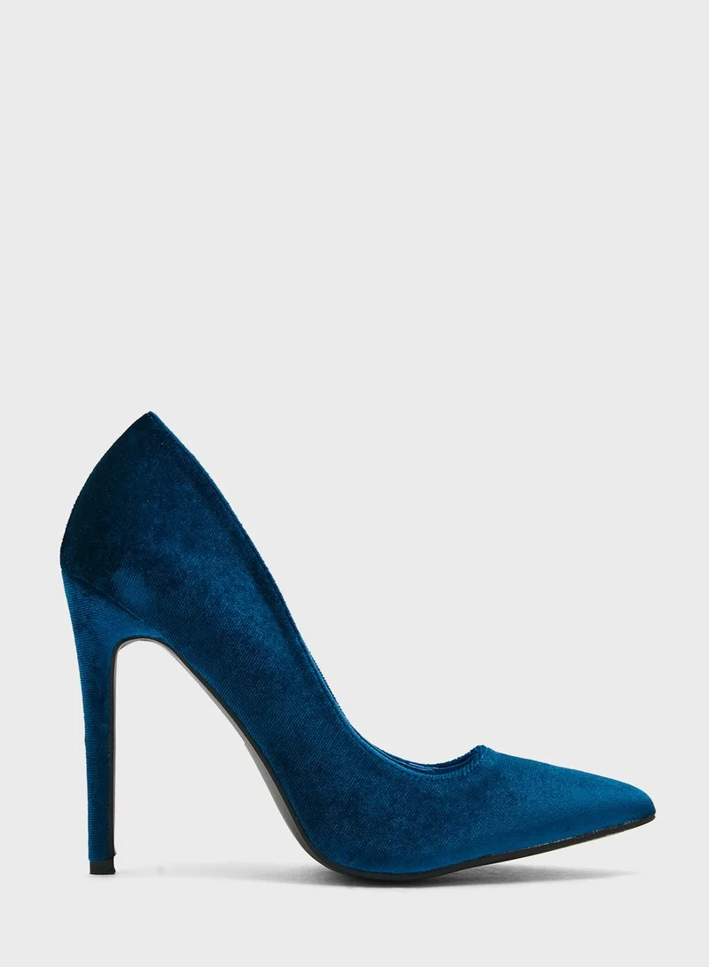 ELLA Faux Suede Pointed Pumps