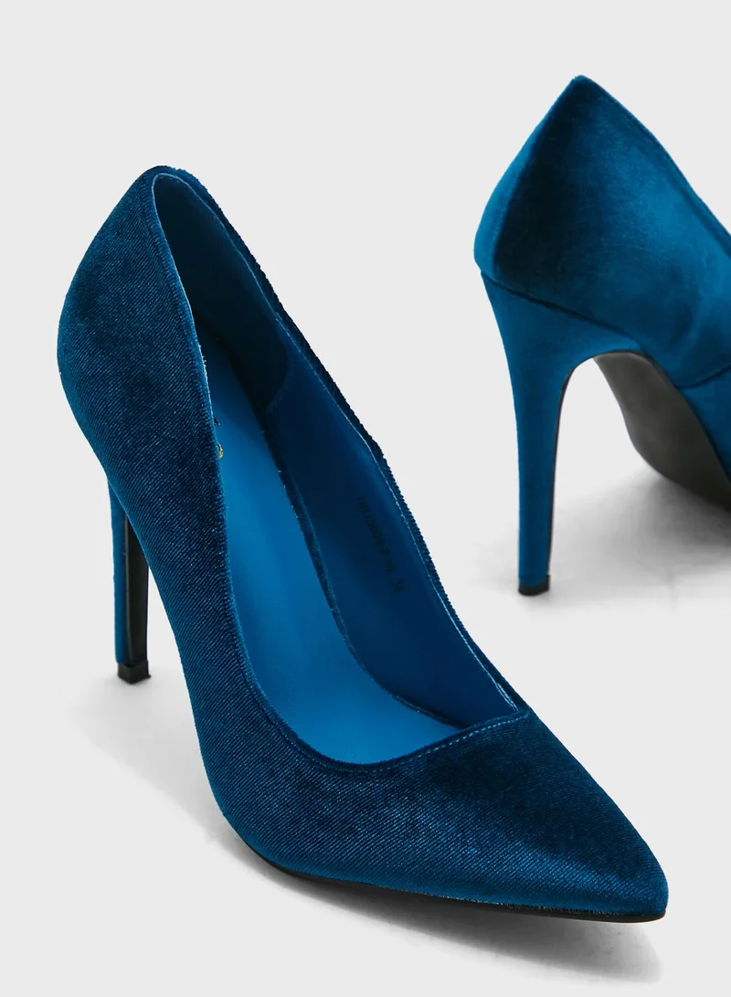 ELLA Faux Suede Pointed Pumps