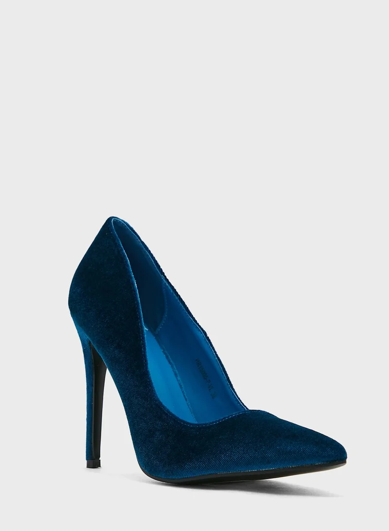 ELLA Faux Suede Pointed Pumps