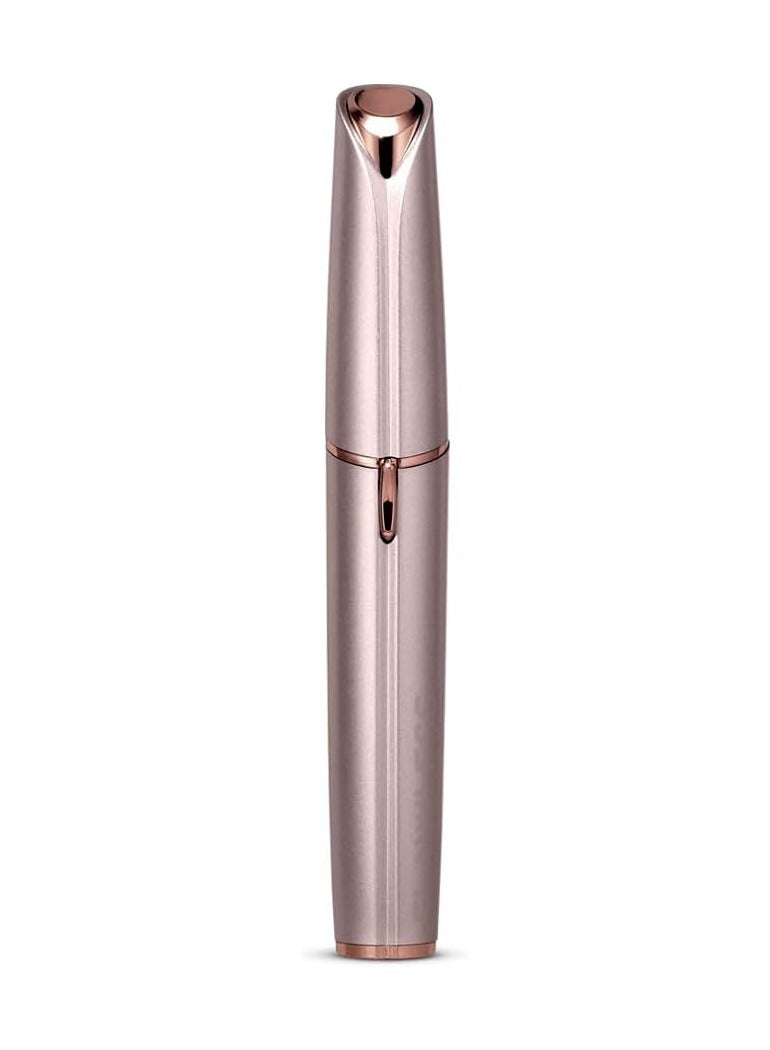 Hair removal pen around the eyes. Dermatologist-approved, hypoallergenic, and safe for all skin tones. Safe for daily use before makeup. Comes with AAA battery and cleaning brush.