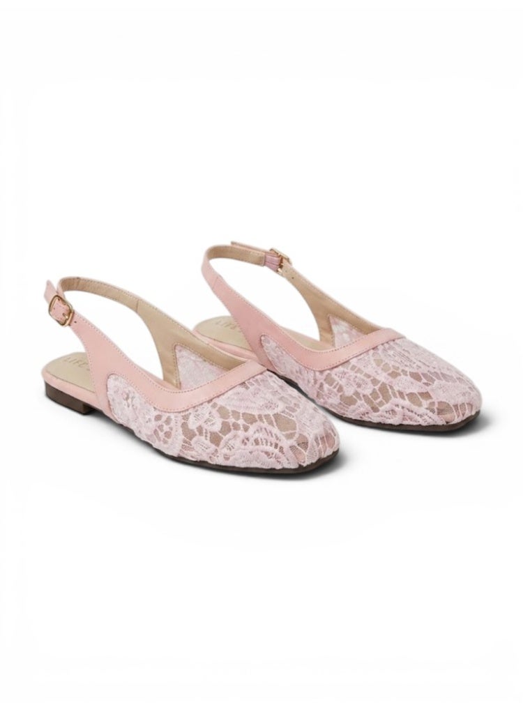 LIFESTYLISH Ballerina Flat Dentelle With Buckle BF-809 - Pink - Image 2