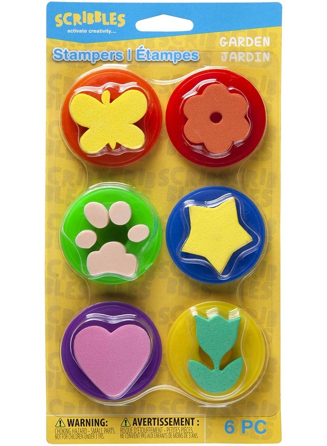 Scribbles Kids Garden Stamps Paint Tools Multi - Image 2