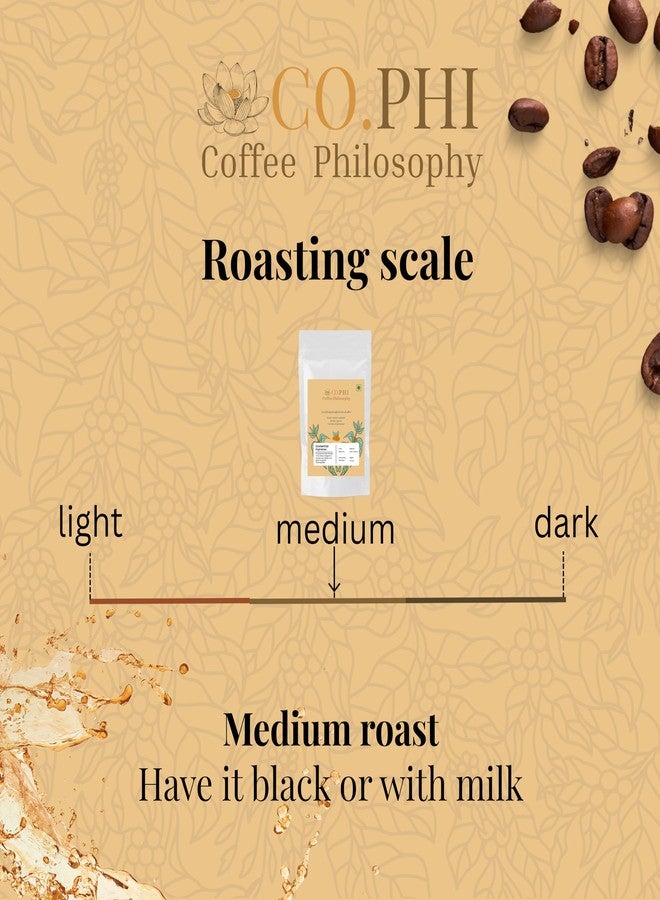 CO.PHI Coffee Philosophy COPHI Coffee Philosophy Existential Blend (400g) Espresso Grind Coffee Powder, Medium Roast, More Arabica than Robusta, Fresh Ground Coffee, Coorg Specialty, Washed Process, No Chicory, Makes 25 Cups - Image 3