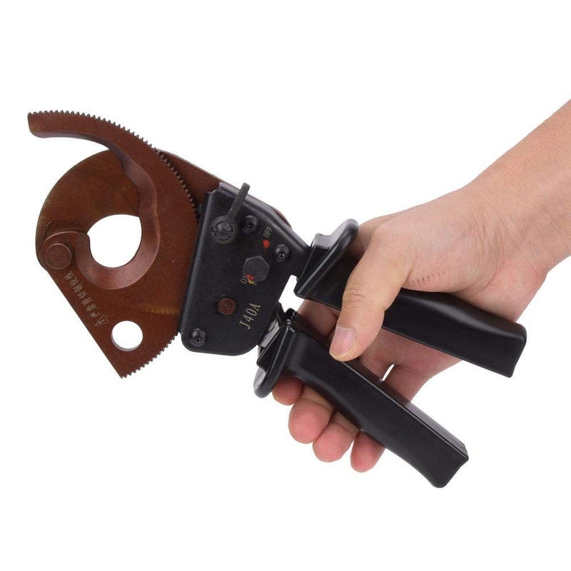 klarako Cable Cutter - J40A 300mm² Ratchet Industrial Grade Cable Scissors Hardware Hand Operated Cutting Tool for Wire Rope - Image 1