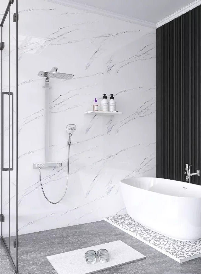 KINGMAZI 60cm*10m Kitchen Countertop Self-Adhesive Waterproof Wallpaper 60x1000cm White - Image 5