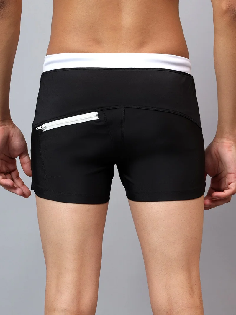 La Intimo Arctic Swim Trunks with contrast waistband and pocket details