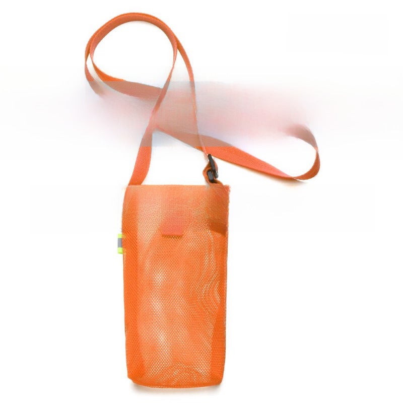 Insulated Cup Sleeve Mesh Pouch Orange Medium 