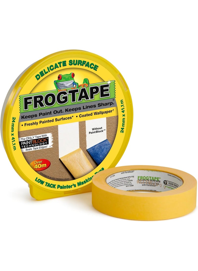 FrogTape Shurtape 179317 Shure Delicate Frog Tape 41m Length 24mm Width  - Image 1