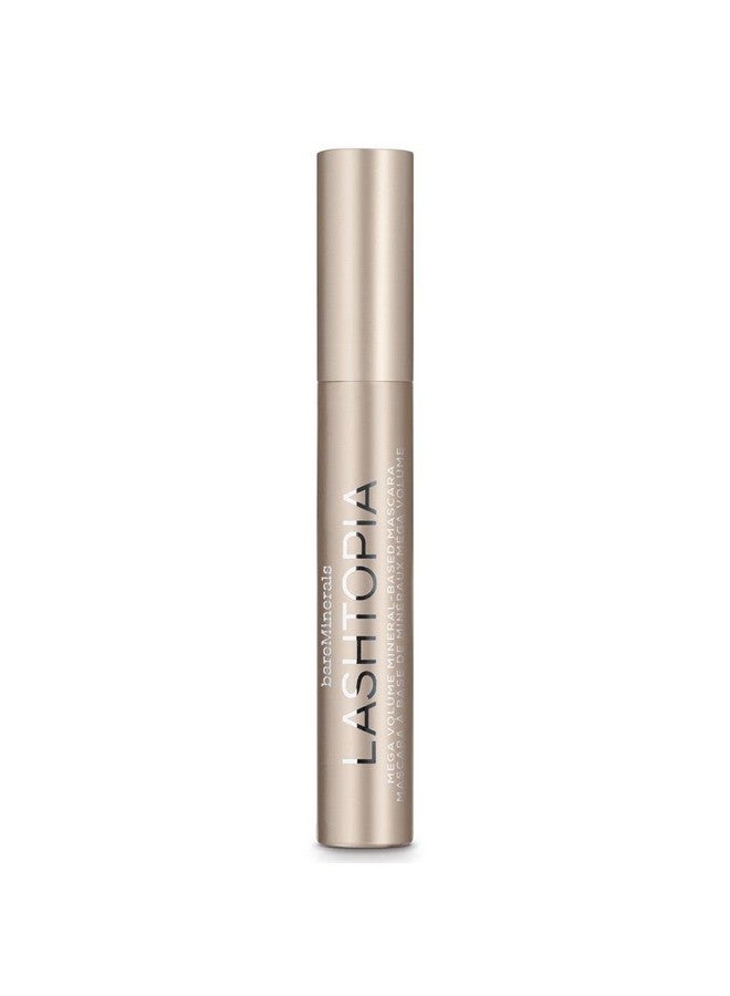 bareMinerals Lashtopia Mega Volume Mineral-Based Black Mascara, Volumizes Eyelashes, Nourishing + Conditioning, Smudge + Clump-Resistant, Vegan - Image 1