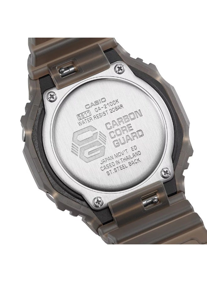 CASIO G-SHOCK Men's Analog Digital Black Dial Watch - GA-2100K-5A - Image 3
