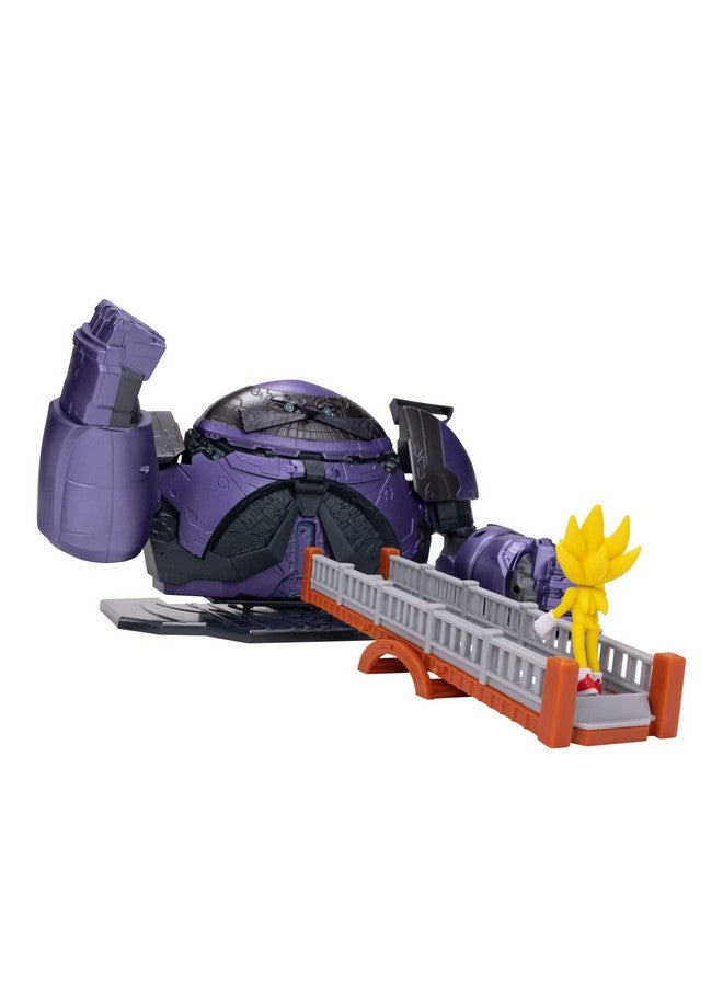 Sonic The Hedgehog سونيك القنفذ 2 فيلم بيضة عملاقة إيغمان مع شخصية أكشن سوبر سونيك 2.5 بوصة مجموعة معركة للعب - Image 5