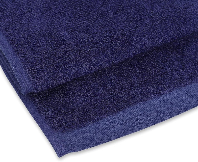Eddika Super Soft and Highly Absorbent Bamboo Bath Towel for Men & Women Large Size 575 GSM (75 X 140 cm) (Dark Blue) - Image 3