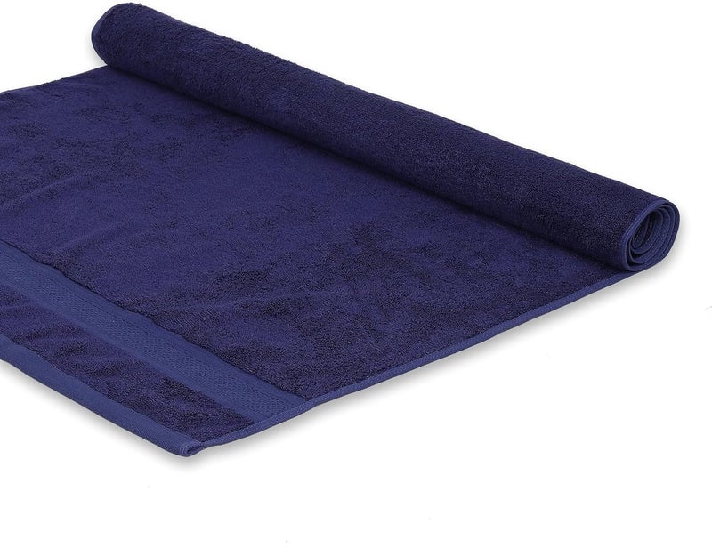 Eddika Super Soft and Highly Absorbent Bamboo Bath Towel for Men & Women Large Size 575 GSM (75 X 140 cm) (Dark Blue) - Image 5