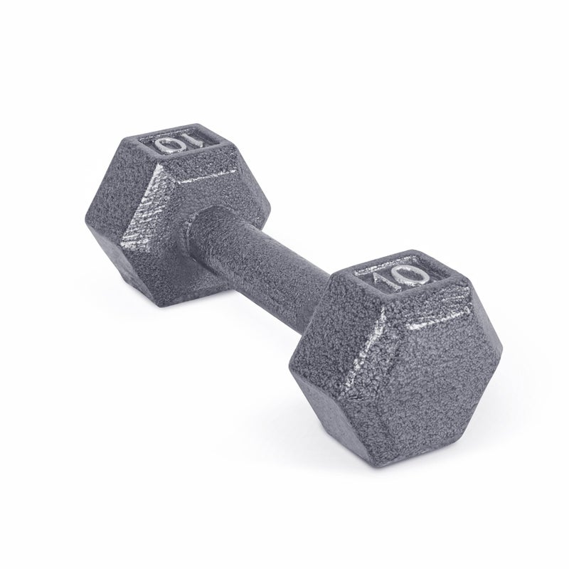 CAP Barbell Cast Iron Hex Dumbbell, Single, 10 lb - Image 1