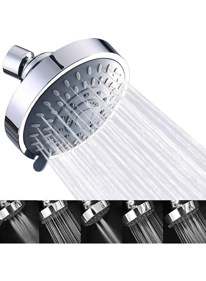 إيروريكس رأس دش عالي الضغط لرش الأمطار مكون من 4 قطع - Image 2