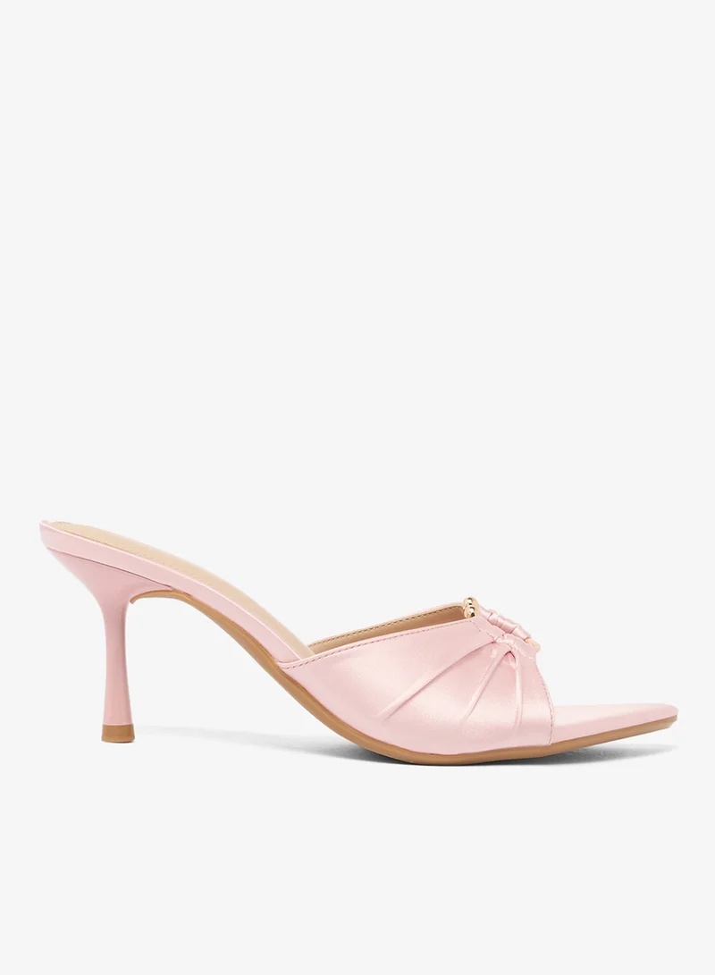 Ella Limited Edition Satin Mid Heel Sandals