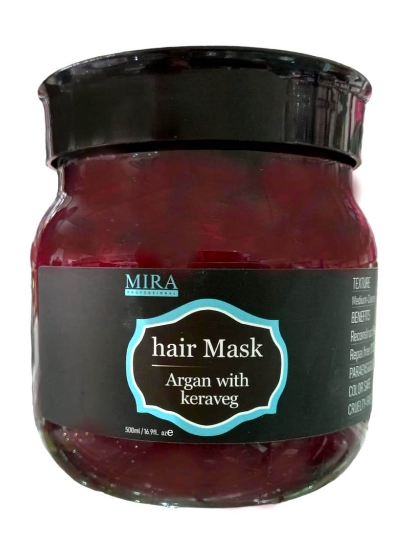 Mira Hair Mask Argan with Keraveg 500 ml
