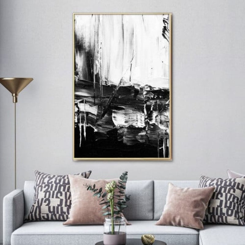 Marktna Modern design canvas painting with a hollow frame, size (60×90), one piece - Image 1