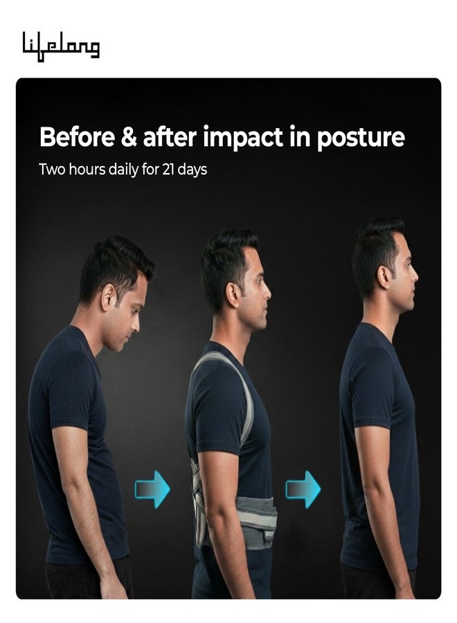 Lifelong Cross Posture Corrector Belt | Universal Shoulder & Back Support Belt | Daily Ortho Posture Correction for Adults | Spine Straightening Brace for Back Pain | SUpport Belt for Men & Women - Image 5