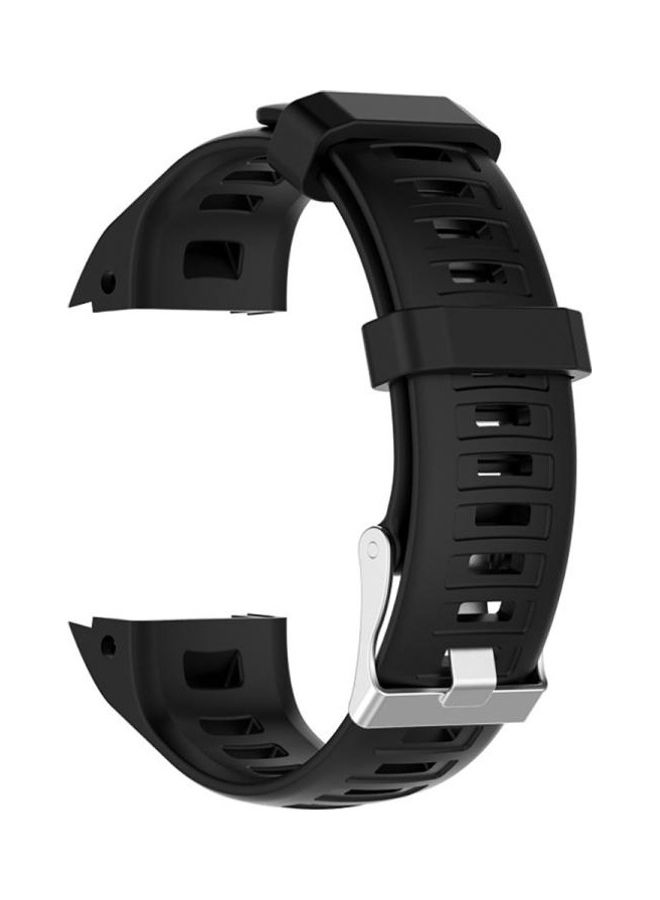 NIBEMINENT For Garmin Instinct Silicone Replacement Wrist Strap Watchband Black - Image 1