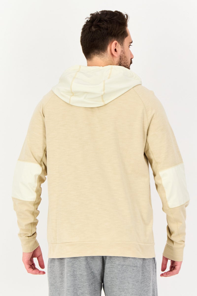 Nike Men Sportswear Fit Long Sleeve Outdoor Hooded Jacket, Light Brown - Image 3