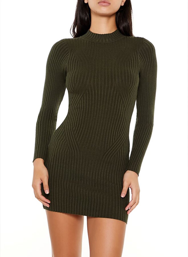 FOREVER 21 Bodycon Mini Sweater Dress - Image 4