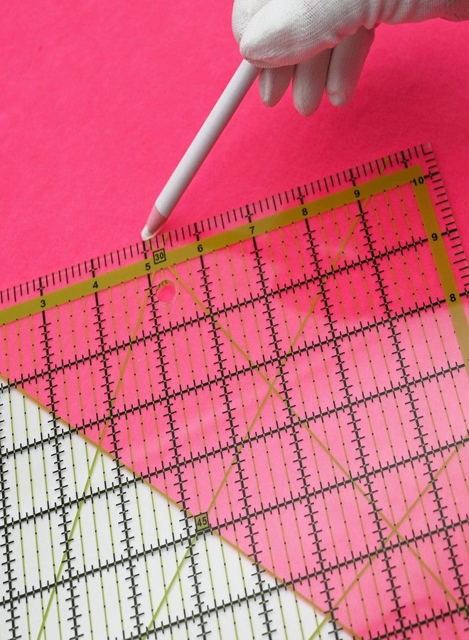 LINXIAO Quilting Rulers,LINXIAO 4 Square Quilting Templates Acrylic Rulers Green(3.5", 5", 6.5", 10.5") - Image 5