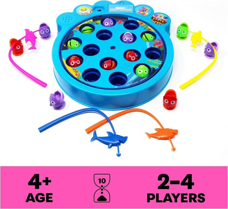 Spin Master Games Pinkfong Baby Shark Let's Go Hunt Musical Fishing Game for Kids Ages 4+ - Image 2