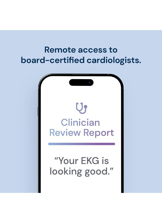 AliveCor KardiaMobile Personal EKG Heart Rate Monitor – 6 Leads - Record EKGs at Home - Detect Irregular Heartbeats and Irregular Arrhythmias - Includes 1 Year Access - Works with Most Smartphones