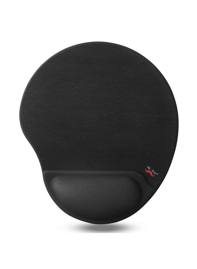 Mr. Pen Ergonomic Mouse Pad with Gel-Filled Wrist Rest, Black, Microfiber Fabric, Large (8.75 x 9.75 inches) - Image 1