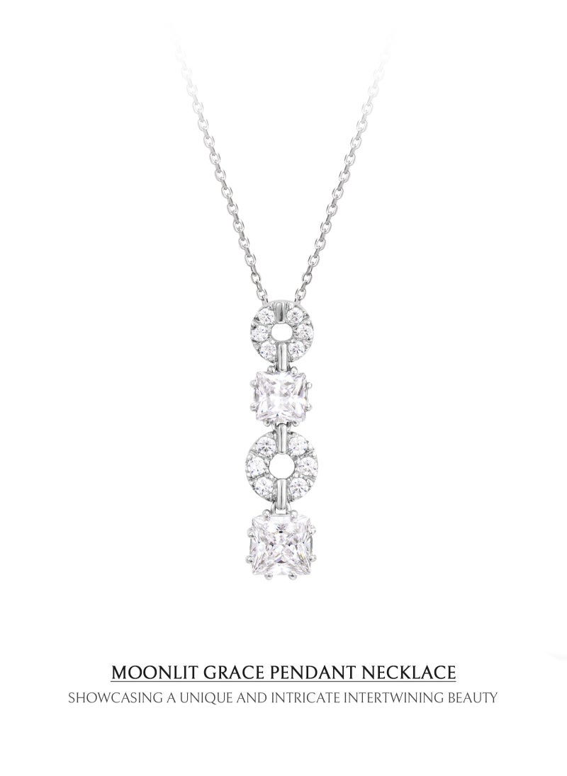 AWNL Moonlit Grace Necklace for Women with S925 Sterling Silver and CZ Diamond Gift for Women Wife Girlfriend  - Image 3