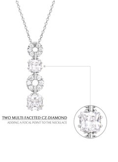 AWNL Moonlit Grace Necklace for Women with S925 Sterling Silver and CZ Diamond Gift for Women Wife Girlfriend  - Image 4